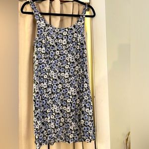 Blue floral AE mini dress